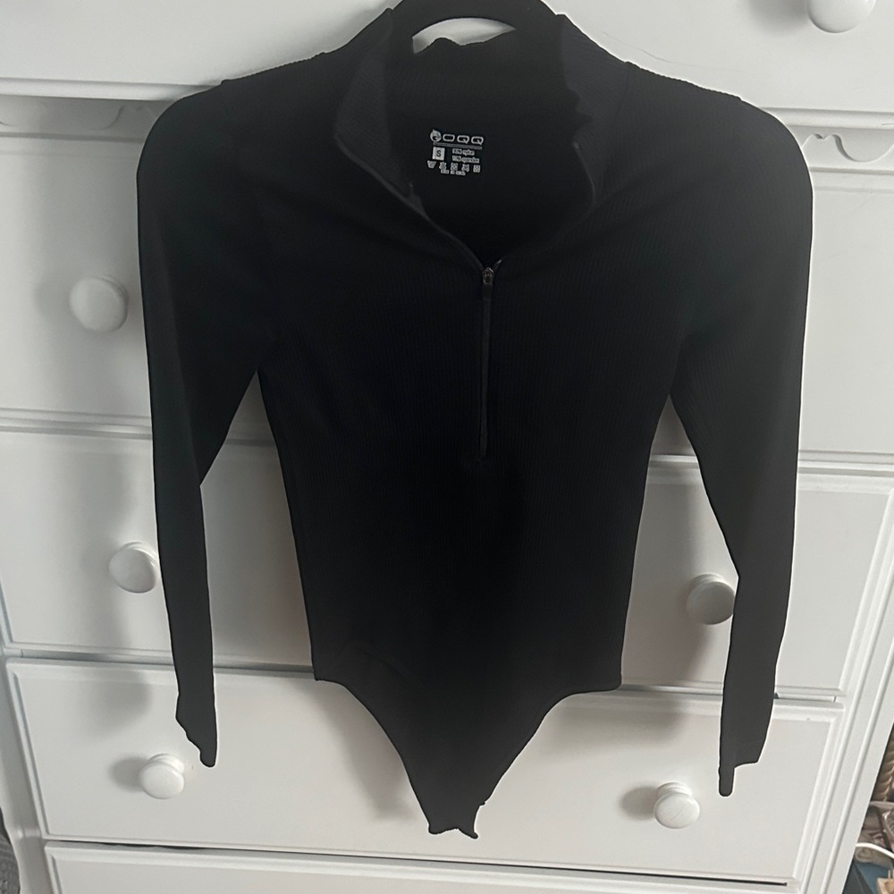 Black Long Sleeve Bodysuit